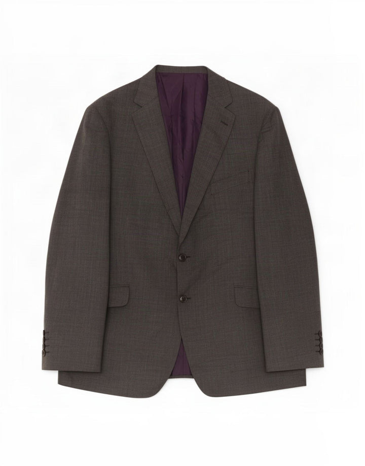 Giacca blazer a 2 bottoni da uomo Marks & Spencer UK 46 XL lana grigia