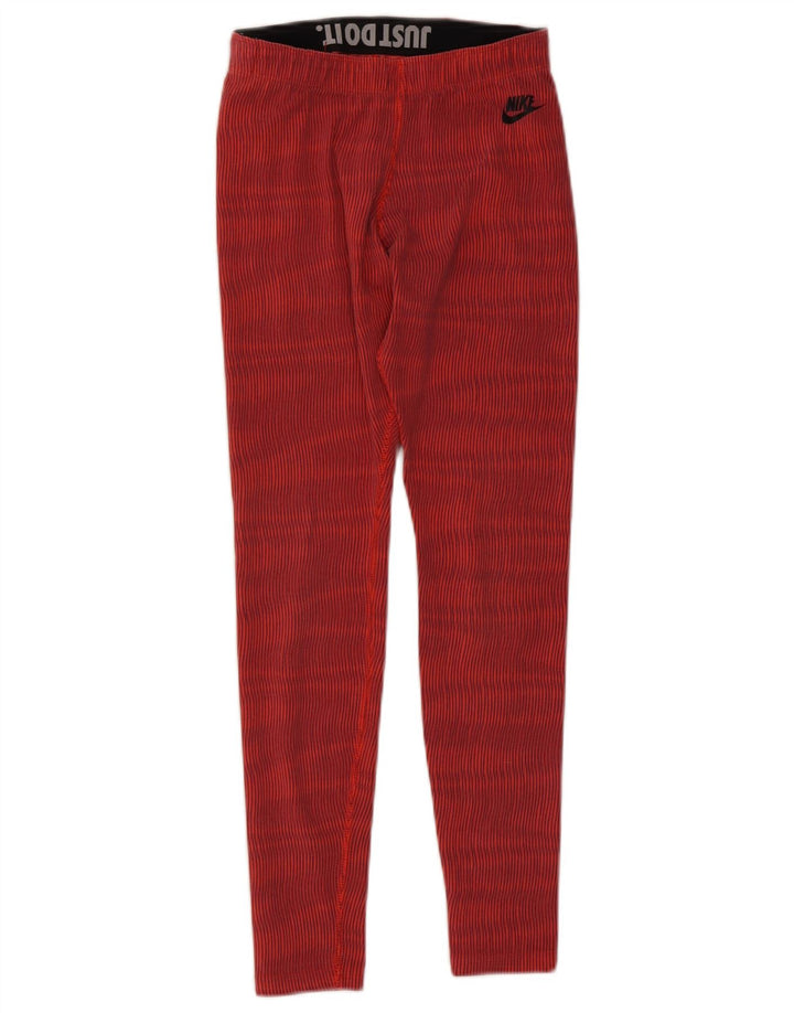 Leggings da donna Nike UK 10 piccolo cotone a righe rosse