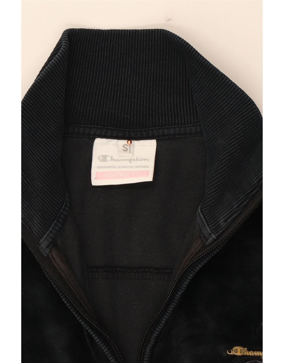 CHAMPION Womens Heritage Fit Tracksuit Top Jacket UK 10 Small Navy Blue Vintage Champion and Second-Hand Champion from Messina Hembry 