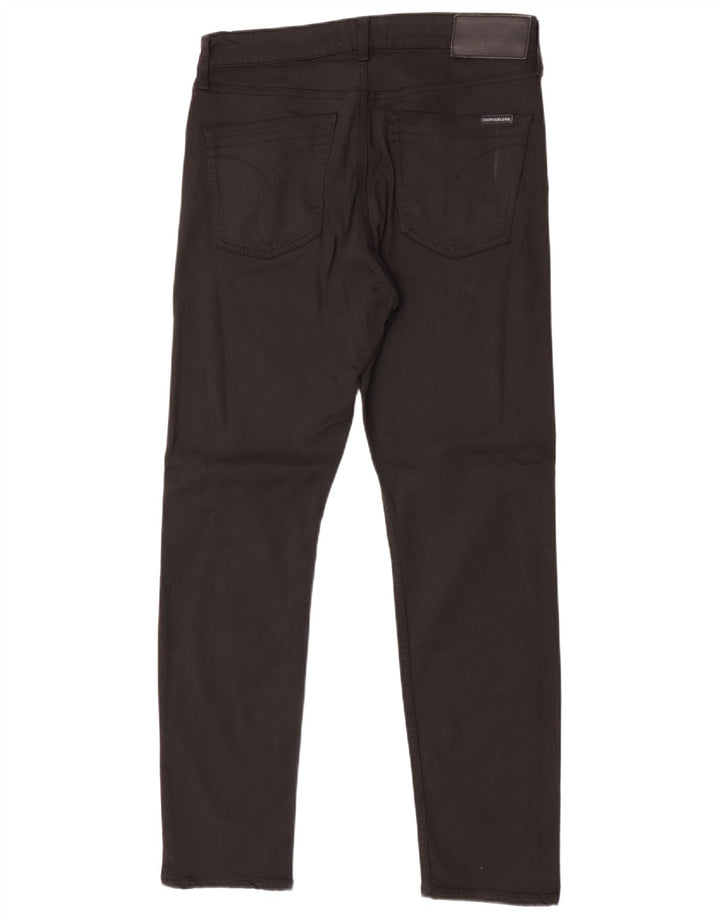 Jeans slim da uomo Calvin Klein W33 L32 Nero Modale