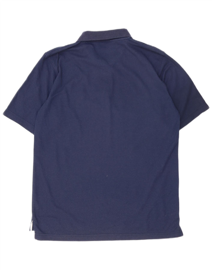 Polo Umbro da uomo grande in poliestere blu navy