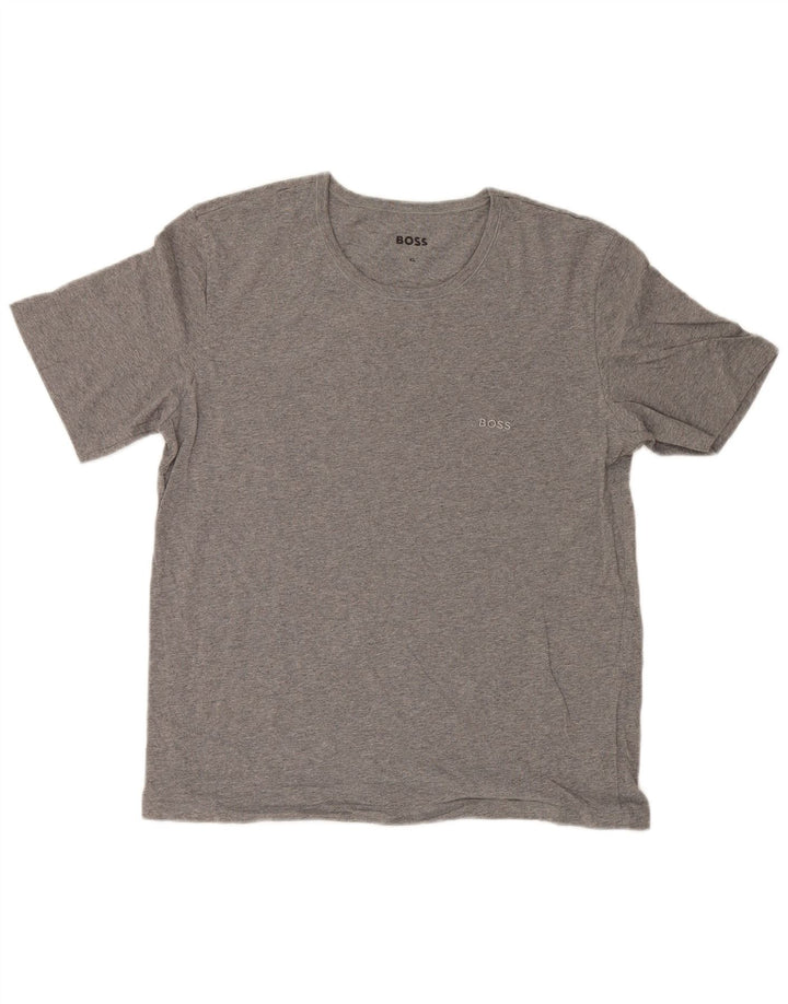 T-shirt da uomo Hugo Boss Top XL in cotone grigio