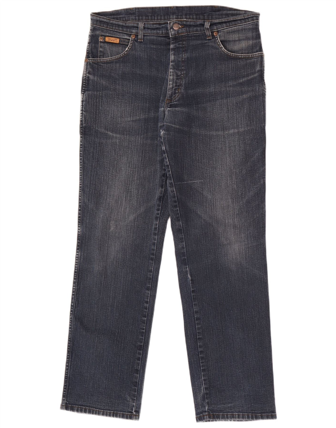 Jeans dritti elasticizzati Texas da uomo Wrangler W34 L32 cotone blu