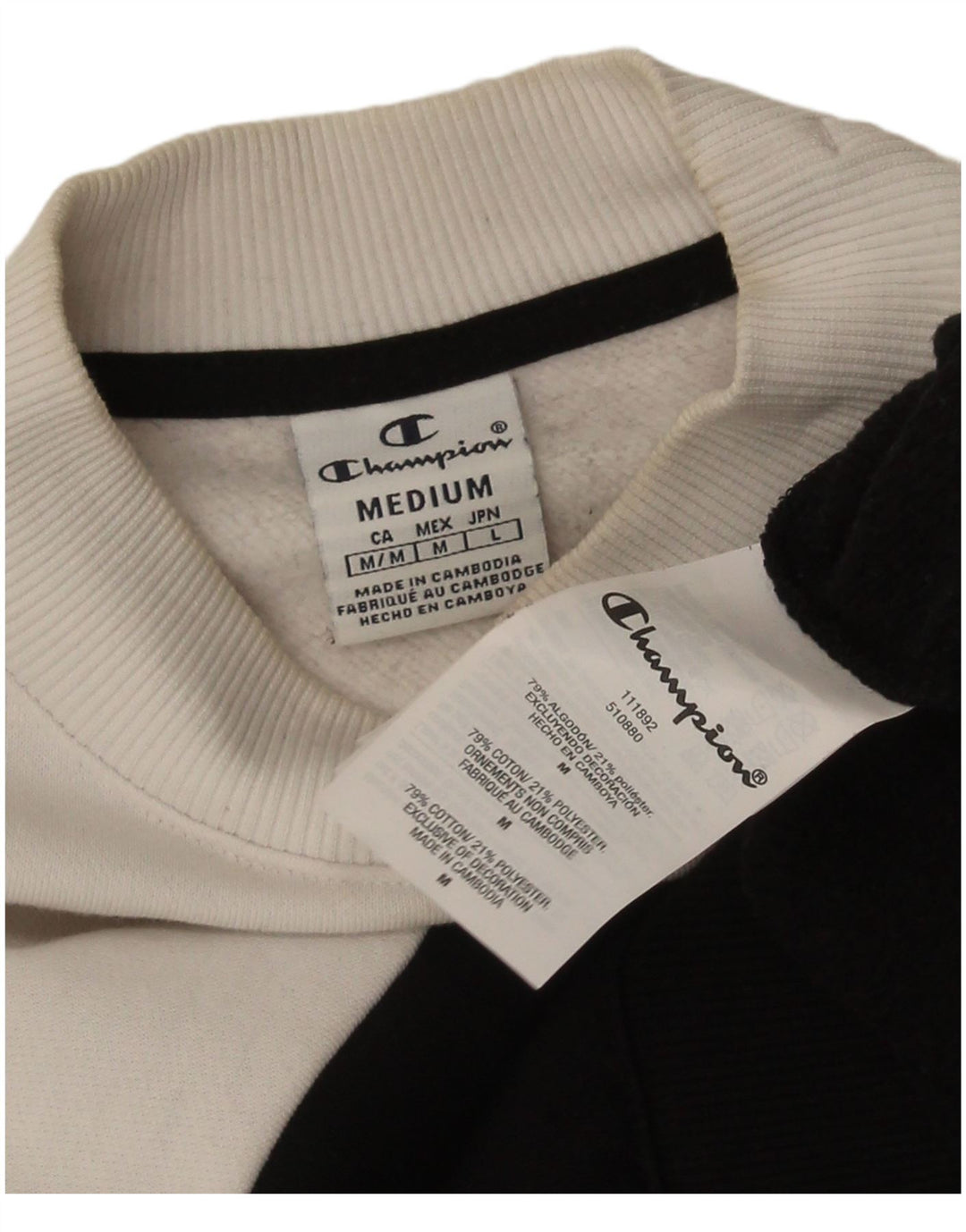 Felpa grafica da donna Champion Felpa UK 14 Medium Black Colourblock