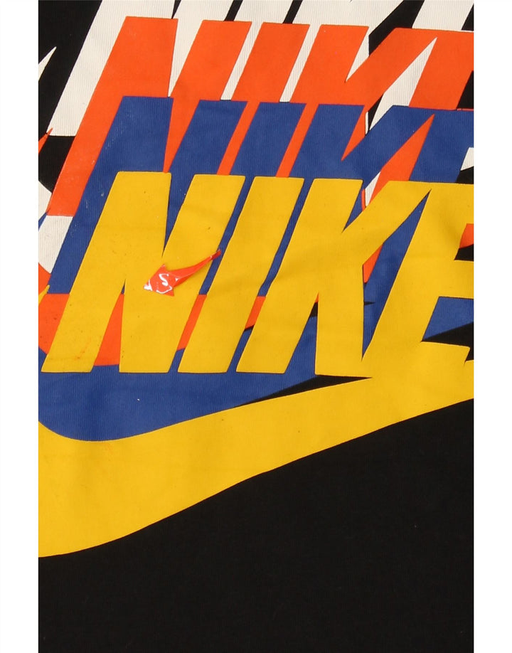 T-shirt grafica da uomo Nike Top grande in cotone nero
