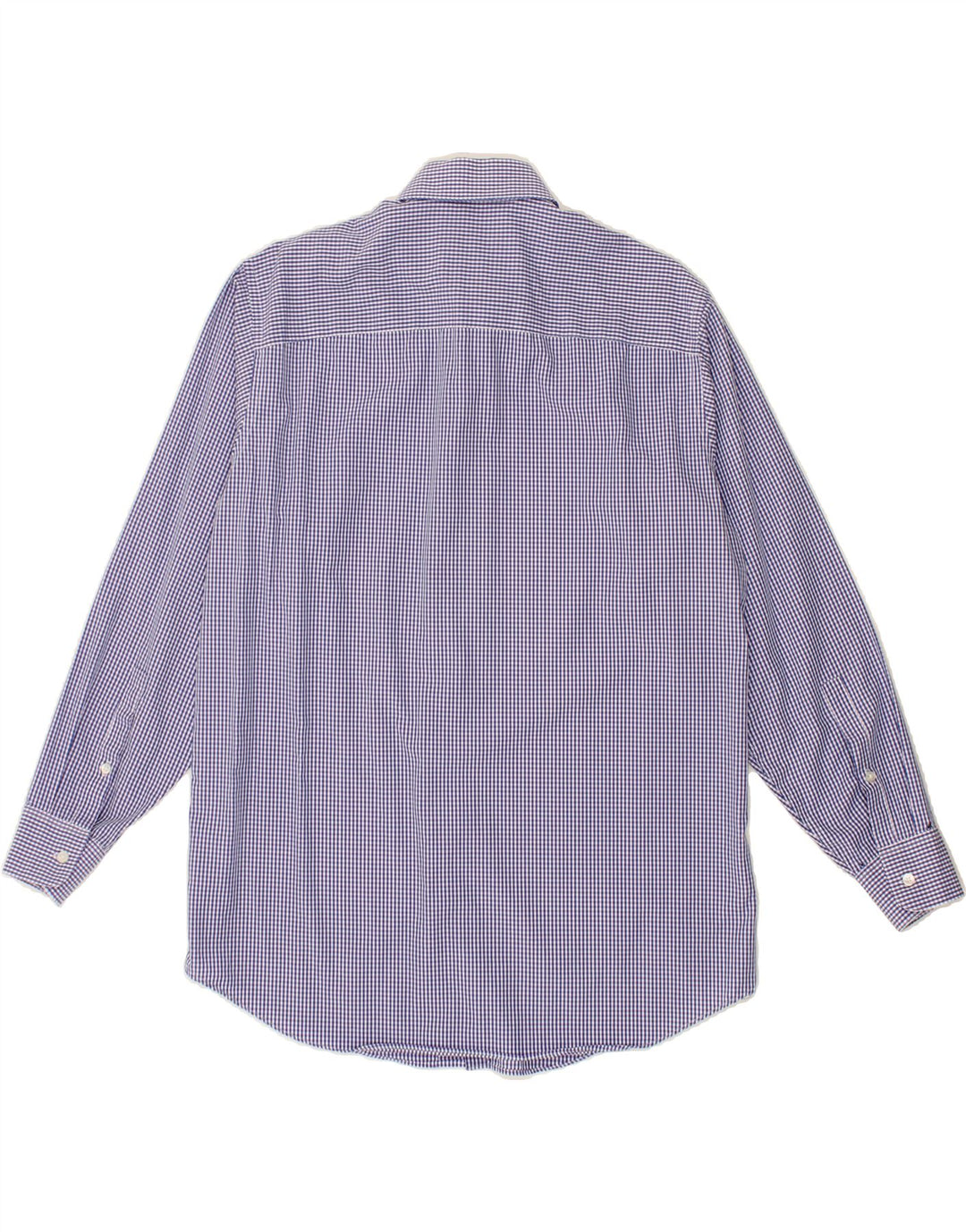 CALVIN KLEIN Camicia da uomo vestibilità regolare taglia 15 1/2 cotone a quadretti blu medio