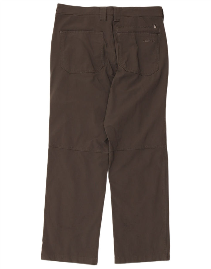 Pantaloni chino dritti da uomo Rohan W34 L29 Marrone Poliammide