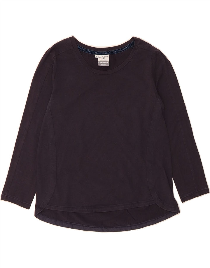CHAMPION Womens Top 3/4 Sleeve UK 12 Medium Navy Blue Vintage Champion and Second-Hand Champion from Messina Hembry 