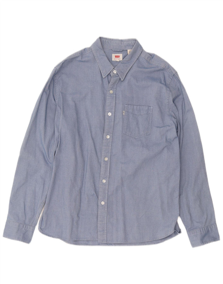 LEVI'S Camicia Uomo Large Blu Cotone