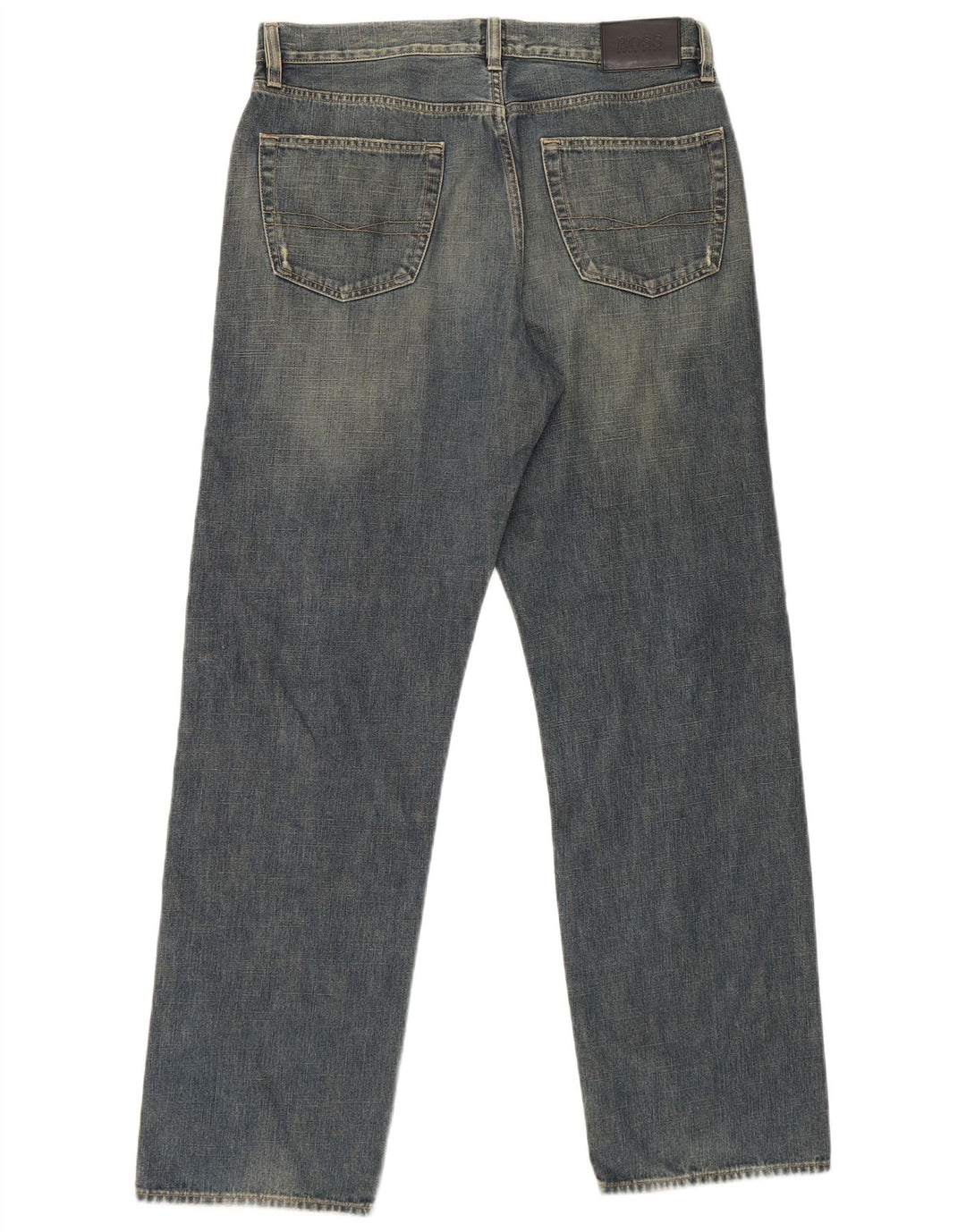 Jeans dritti da uomo Hugo Boss W34 L32 cotone blu
