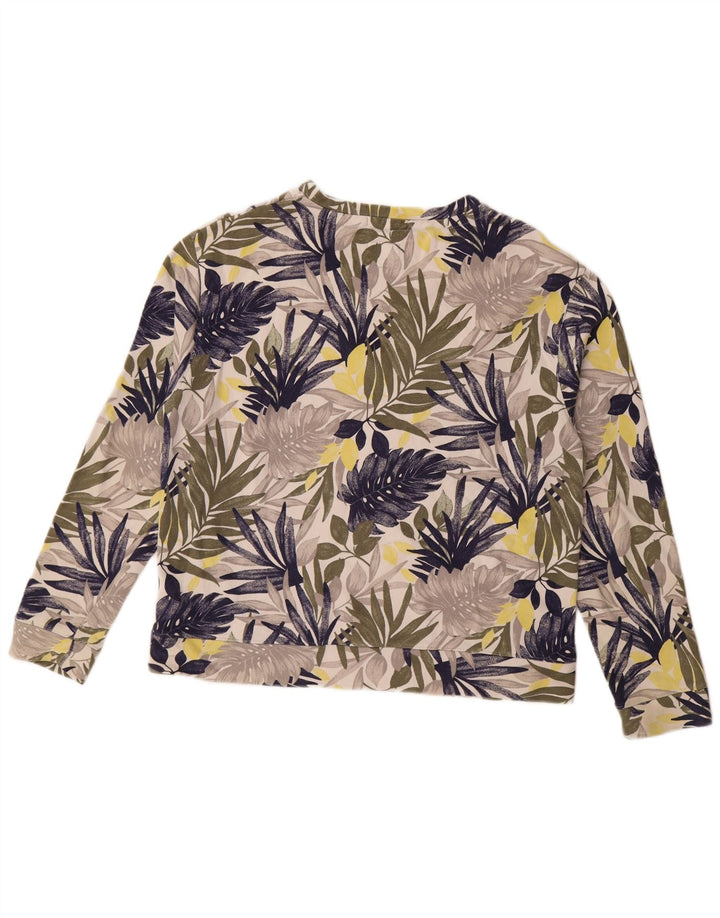 PEPE Jeans Felpa oversize da donna Maglione UK 14 Medium Off White Floral
