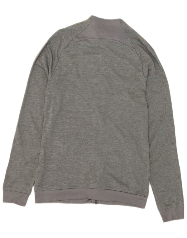 Giacca da ginnastica Nike Dri Fit Slim Fit da donna UK 10 Small Grey Flecked