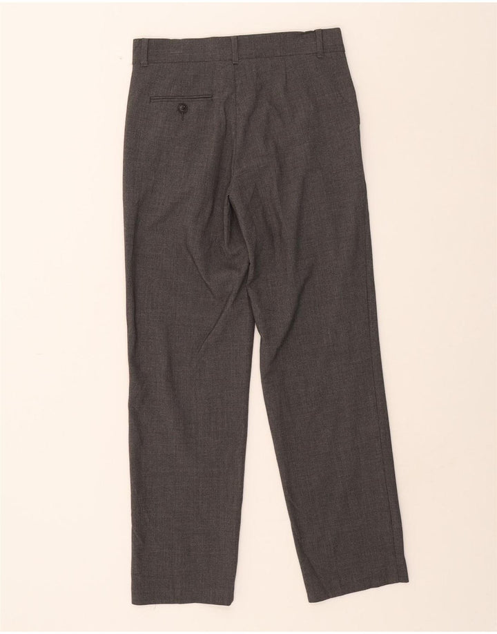 CHAPS Boys Straight Casual Trousers 13-14 Years W28 L28 Grey Polyester Vintage Chaps and Second-Hand Chaps from Messina Hembry 