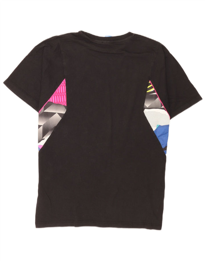 T-shirt grafica da uomo Adidas Top grande in cotone nero