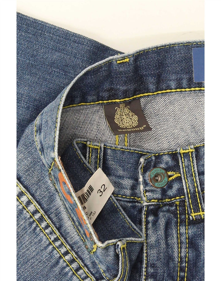 Dondup Jeans dritti standard da uomo W32 L28 Blu Navy