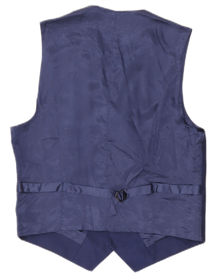 Gilet da uomo Reiss medio in lana blu navy