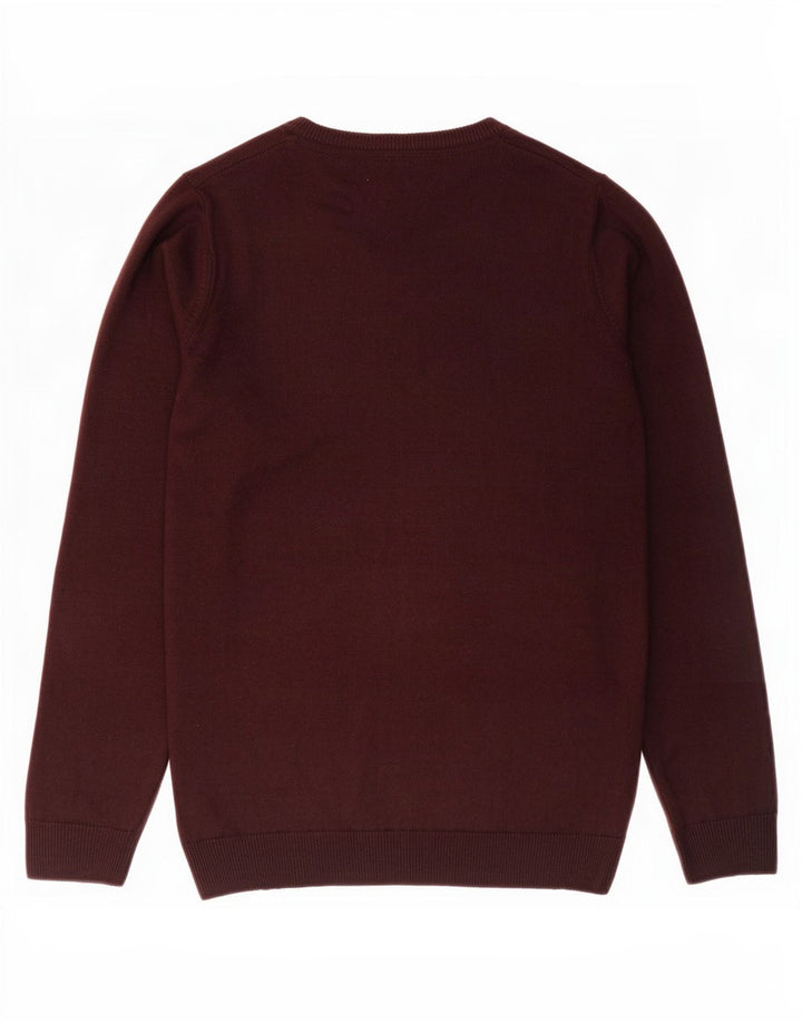 Maglione da uomo Marks & Spencer con scollo a V piccolo cashmere marrone