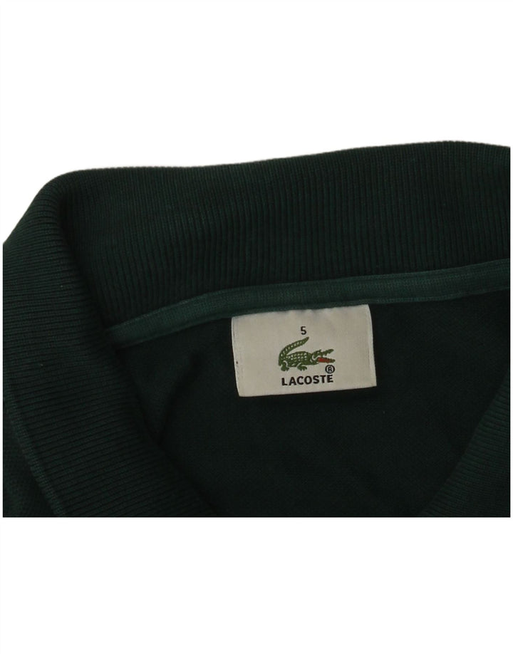 Polo da uomo a maniche lunghe Lacoste taglia 5 grande verde