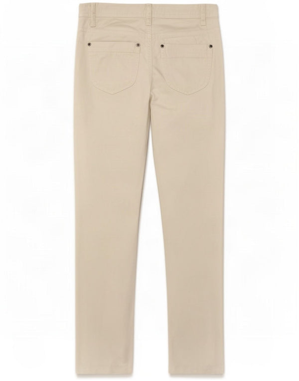 Massimo Dutti Pantaloni casual slim da donna EU 36 XS W26 L29 Cotone bianco