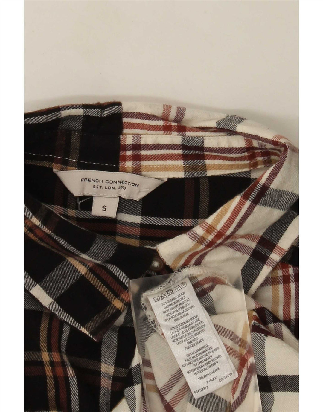 Abito camicia da donna French Connection UK 10 piccoli quadri multicolori