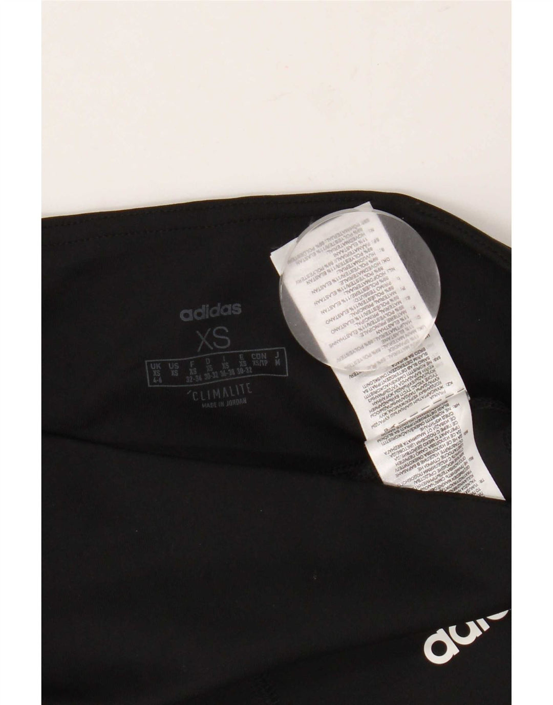 Leggings Adidas Climalite da donna UK 4/6 XS poliestere nero