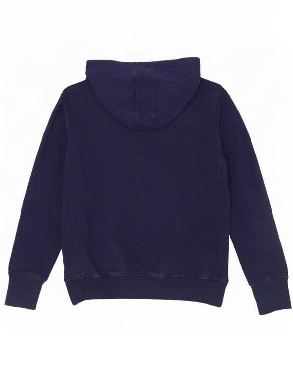 Maglione con cappuccio grafico da donna Elle Sport UK 14 Large in cotone blu navy