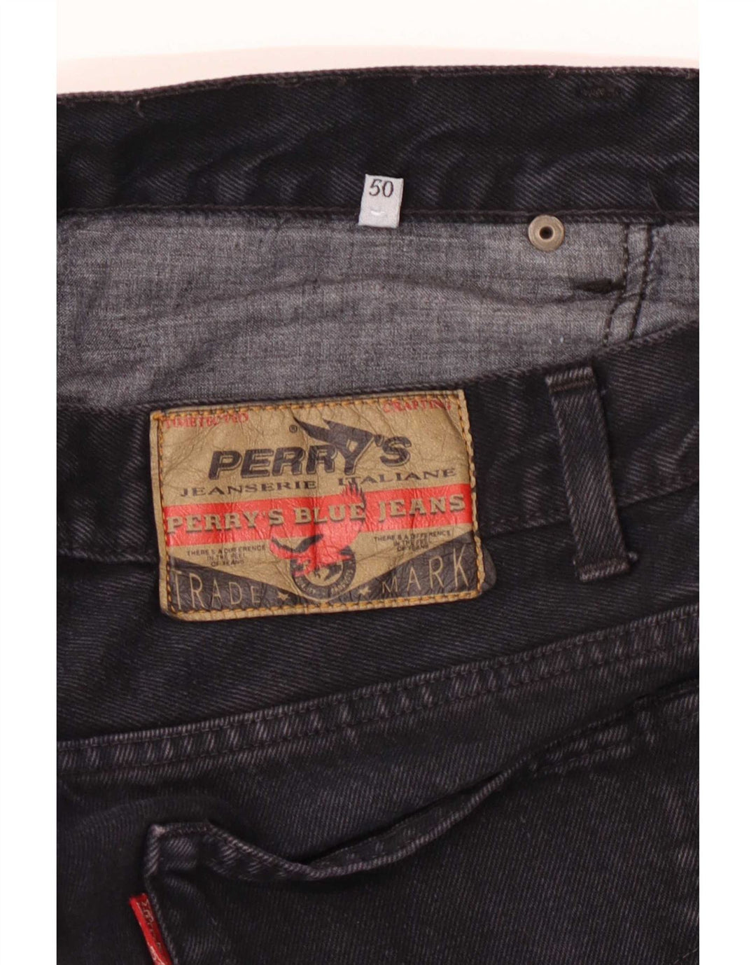 Jeans dritti da uomo Perry IT 50 Large W32 L32 neri