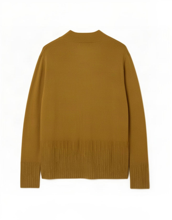 Maglione cardigan aperto lungo da donna Marks & Spencer UK 16 grande kaki