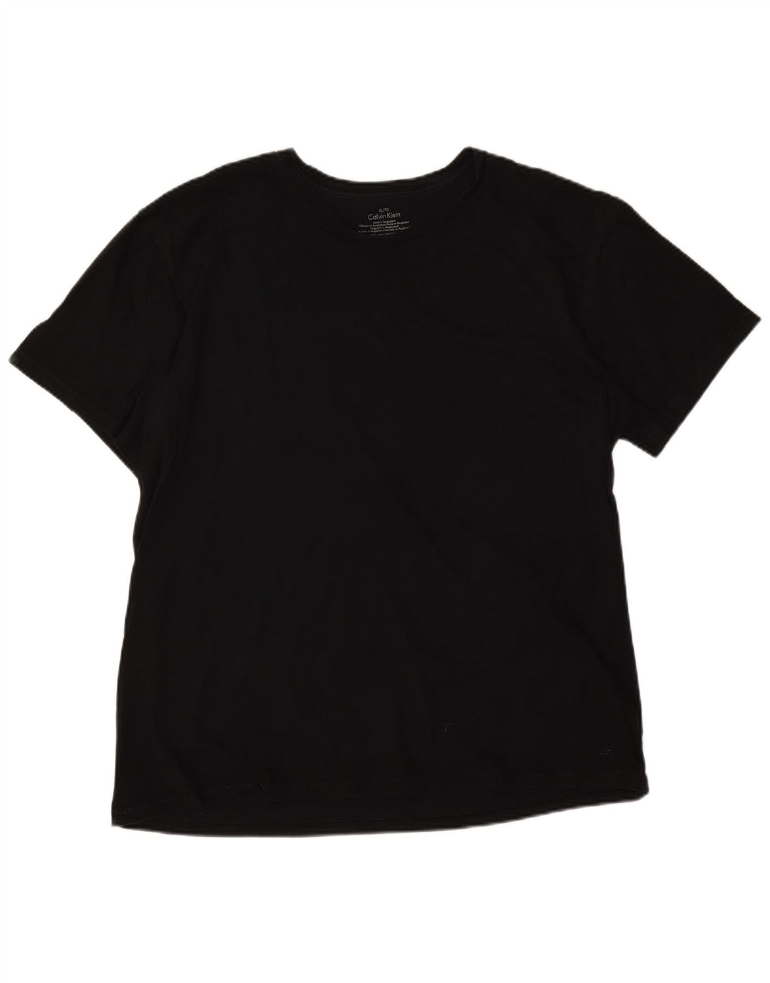 CALVIN KLEIN T-shirt da uomo Top XL in cotone nero