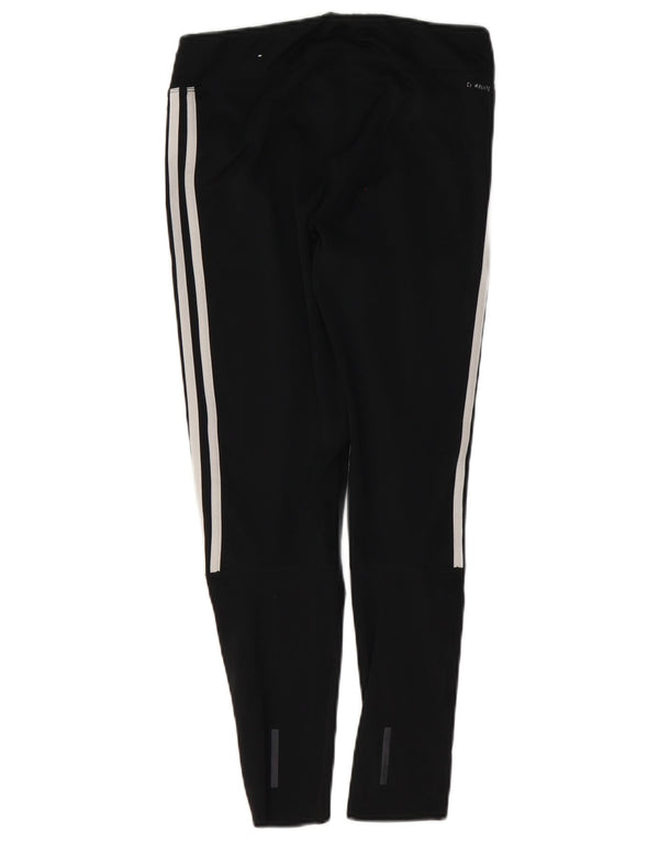 Leggings corti da donna Adidas UK 12/14 Sport in poliestere nero medio