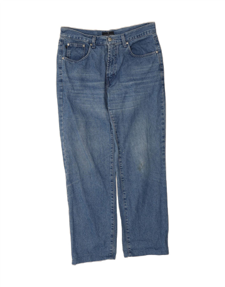 TRUSSARDI Mens Straight Jeans W32 L28 Blue Vintage Trussardi and Second-Hand Trussardi from Messina Hembry 