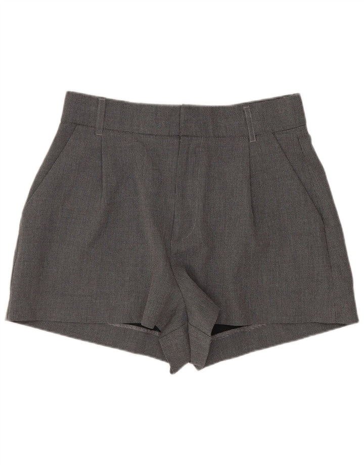 Pantaloni caldi a vita alta da donna Zara medi W28 pied de poule grigi