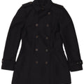 Trench doppiopetto da donna Zara UK 10 piccolo poliestere blu navy