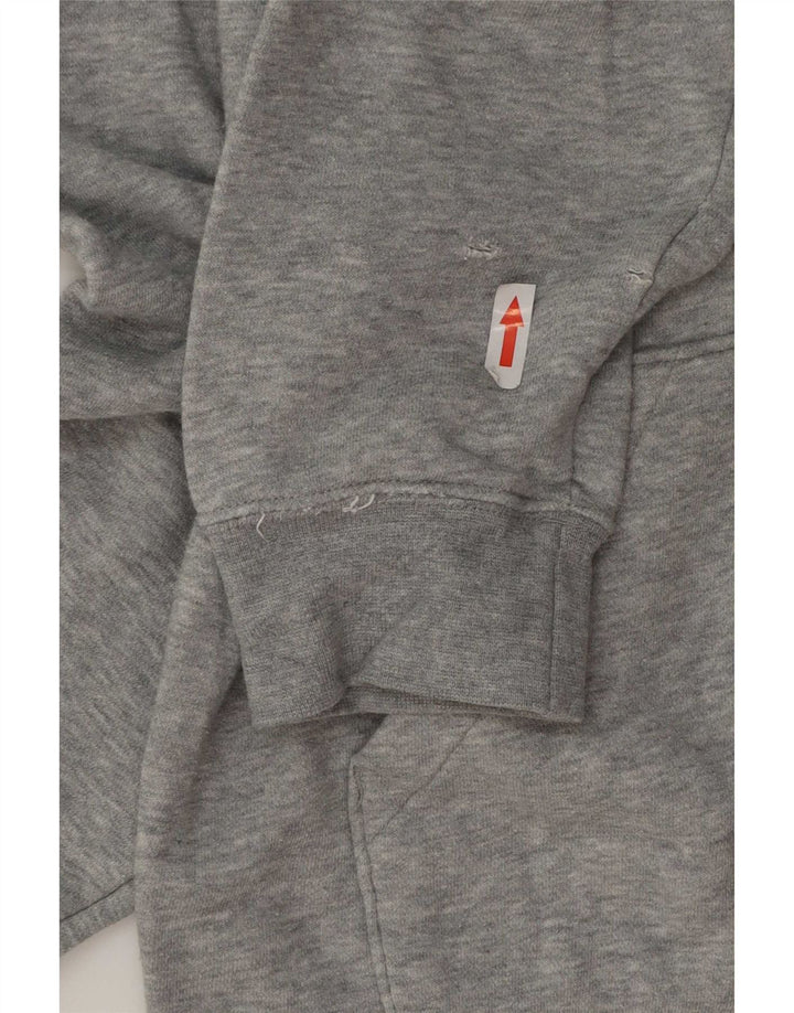 Felpa con cappuccio da donna Nike UK 14 cotone grigio medio