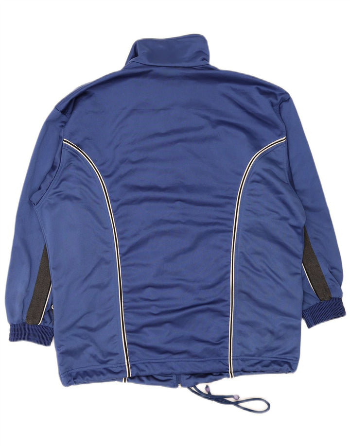 Giacca da tuta da uomo Lotto grande in poliestere color block blu