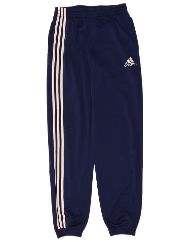 Pantaloni da tuta da ragazzo Adidas Joggers 15-16 anni in poliestere blu navy