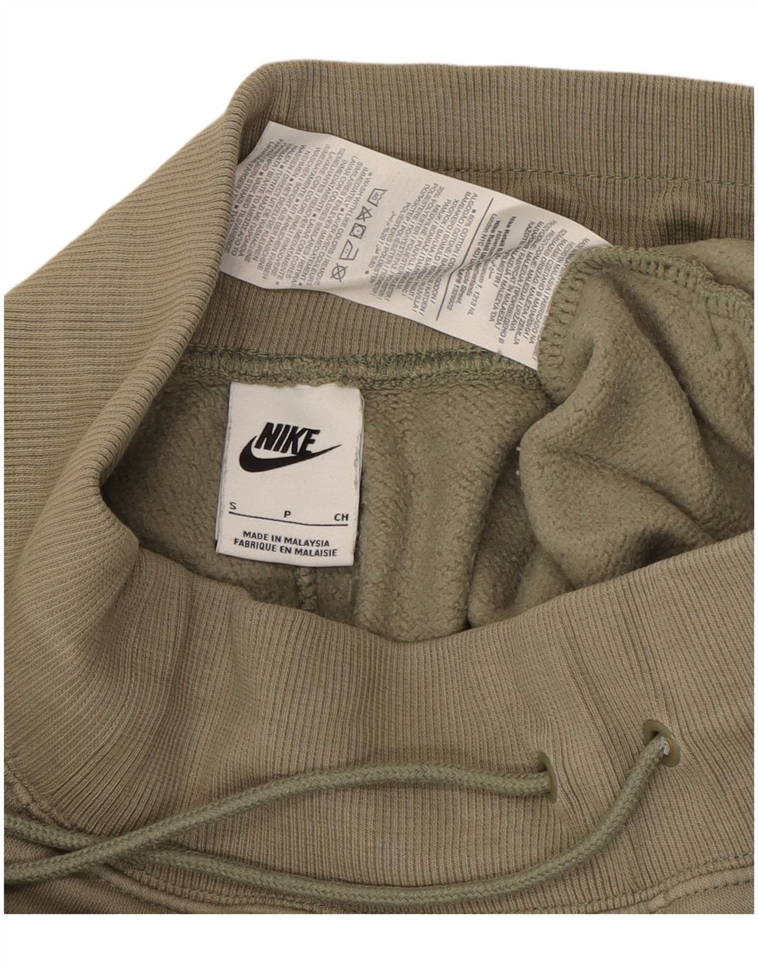 Pantaloni della tuta da donna Nike UK 10 piccoli in cotone kaki