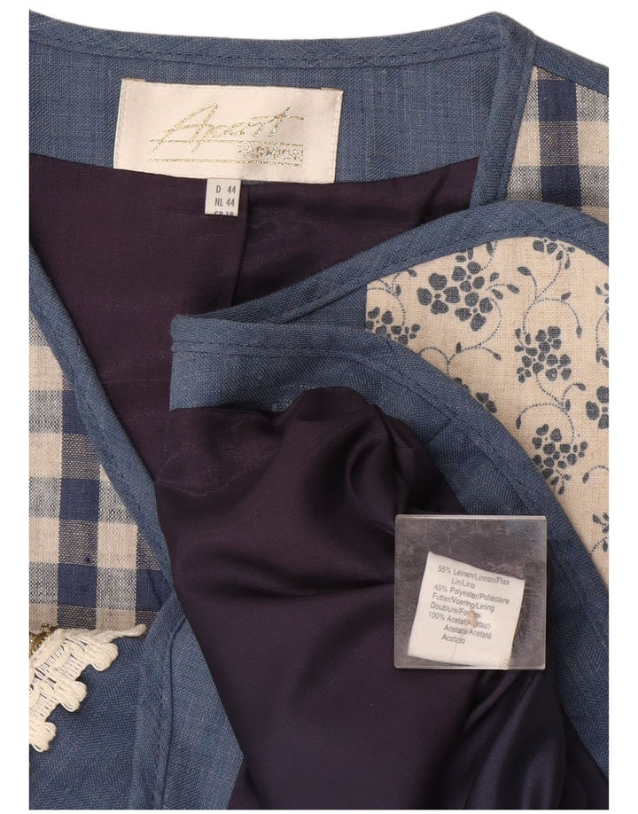 Gilet da donna Apart UK 18 XL Lino patchwork blu