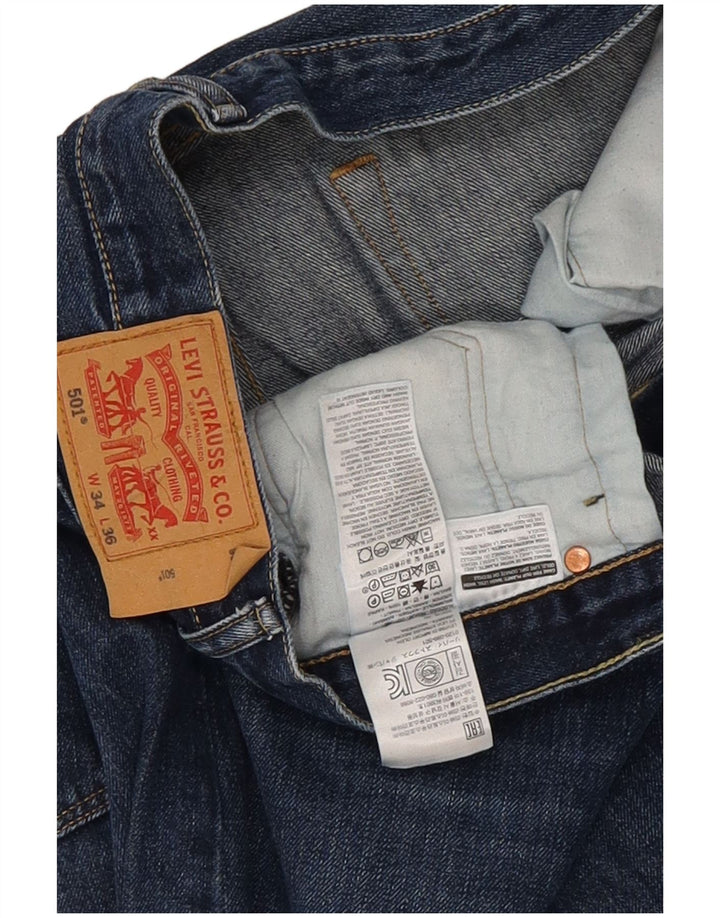 Levi's Uomo 501 Jeans dritti W34 L36 Cotone Blu