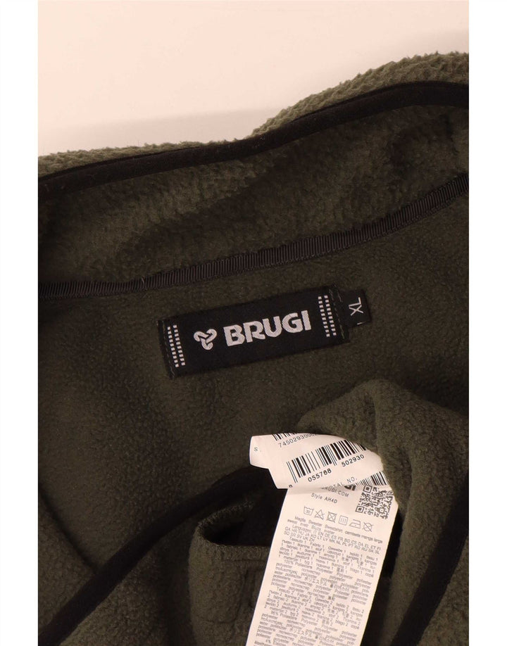 Giacca in pile da uomo Brugi UK 42 XL Poliestere color block verde