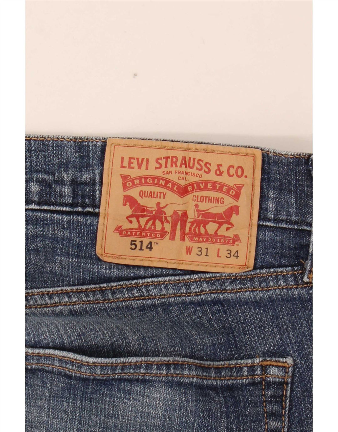 Levi's Uomo 514 Jeans dritti W31 L30 Blu