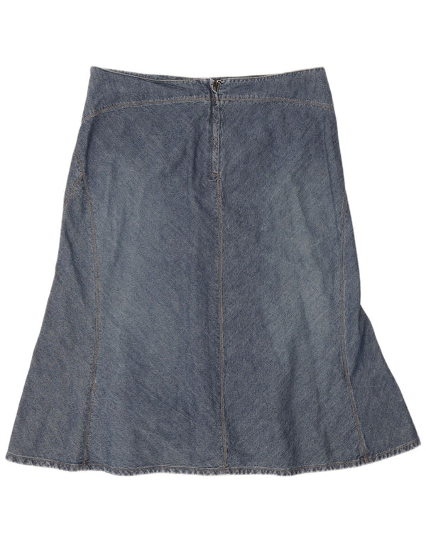 Gonna in denim da donna Monsoon UK 14 Large W32 Cotone blu