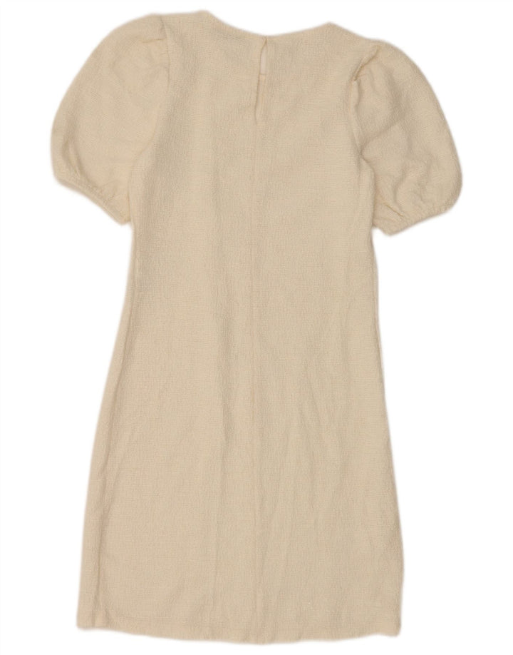 Abito tubino Zara da donna UK 8 piccolo in cotone bianco