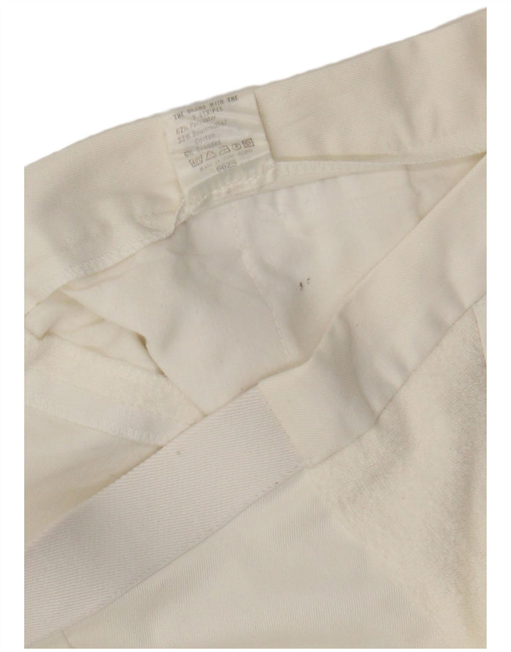 Pantaloncini chino da donna Adidas W34 Large poliestere bianco