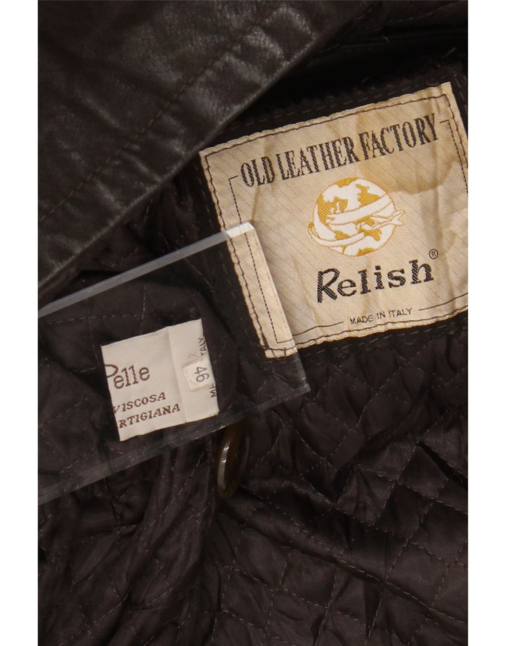 Giacca in pelle da donna RELISH IT 46 Large in pelle marrone