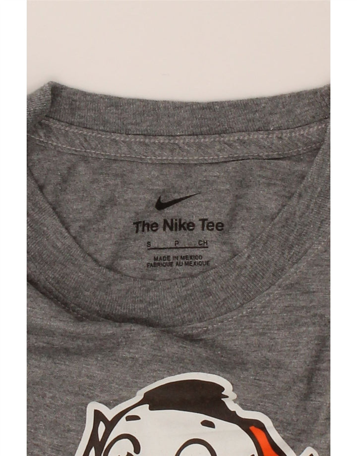 NIKE Mens Graphic T-Shirt Top Small Grey Cotton Vintage Nike and Second-Hand Nike from Messina Hembry 