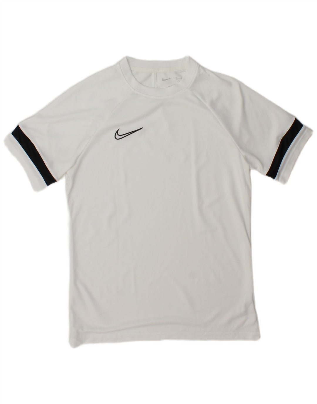 T-shirt Nike Dri Fit da uomo, top in poliestere color block bianco medio