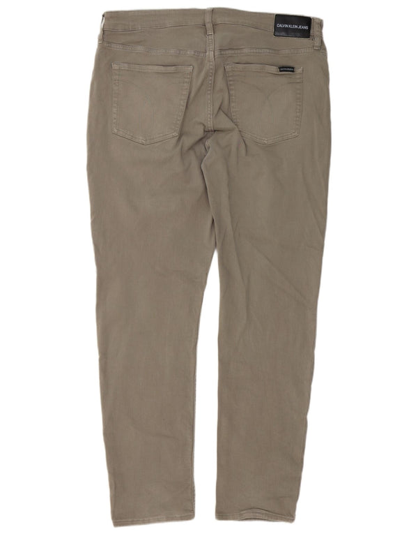 Pantaloni casual slim da uomo Calvin Klein W38 L32 Cachi