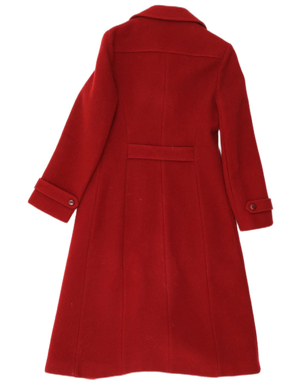 Cappotto doppiopetto da donna Breckmoor UK 12 Lana nuova bordeaux medio