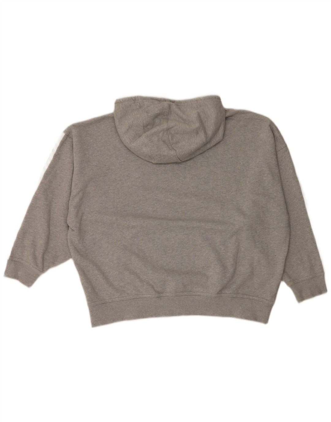 Felpa con cappuccio oversize da donna Adidas UK 14 cotone grigio medio